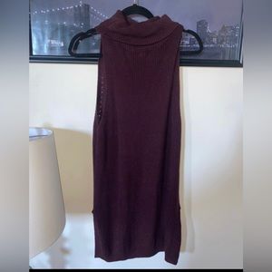 Turtleneck Tank Sweater Tunic